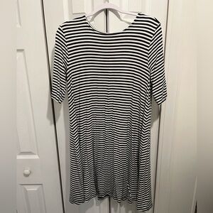 Old Navy Striped Swing Dress L